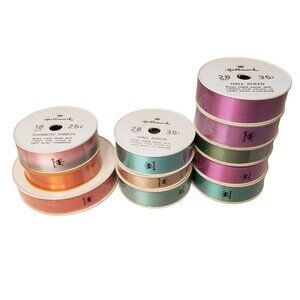 Vintage Hallmark Hall Sheen and Velvet Ribbon 276 Feet Total NWT